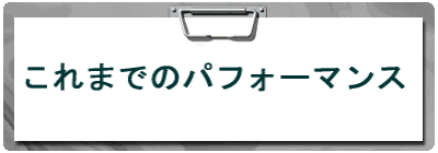 これまでのパフォーマンス